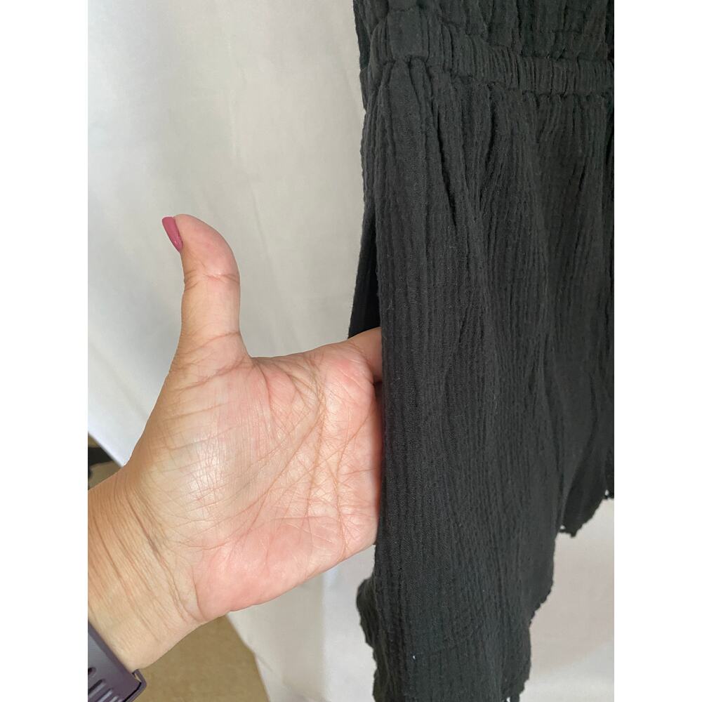 Rachel Roy Black Cotton Sleeveless Off Shoulder Romper XL NEW - Picture 6 of 7
